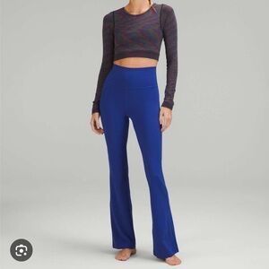 Lululemon Athletica Blue Flare Pants High-Rise